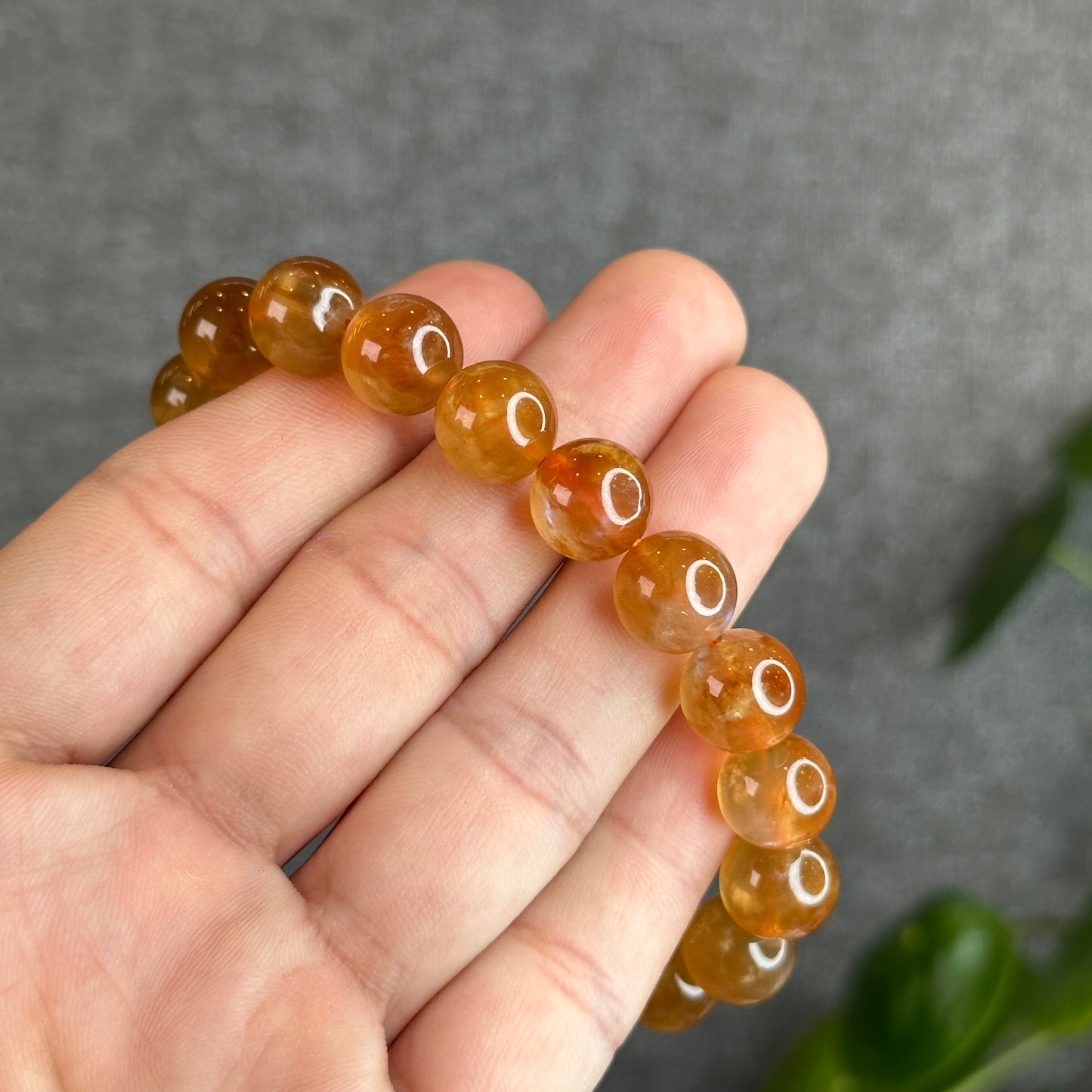 Natural Andesine Labradorite Bracelet Size 10.8 mm