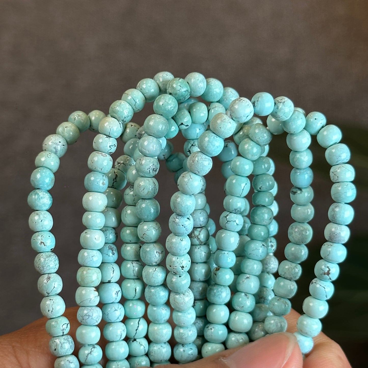 Natural Turquoise Bracelet Size 4.5 mm