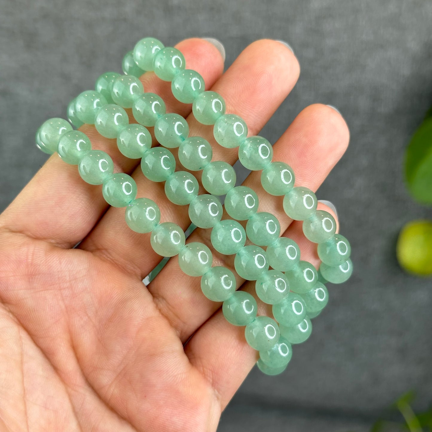 Natural Green Aventurine Bracelet Size 8 mm