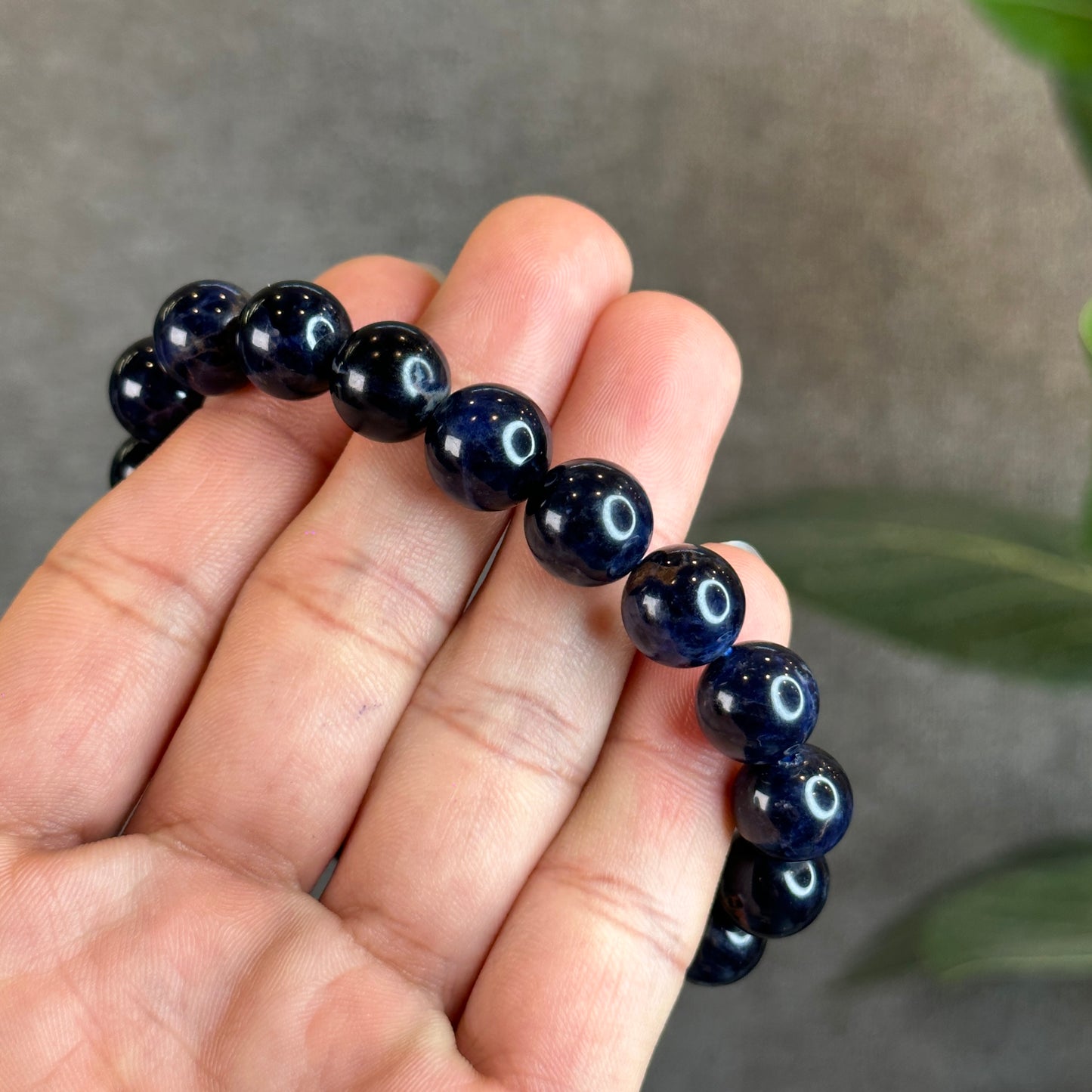 Natural Blue Sodalite Bracelet Size 11 mm