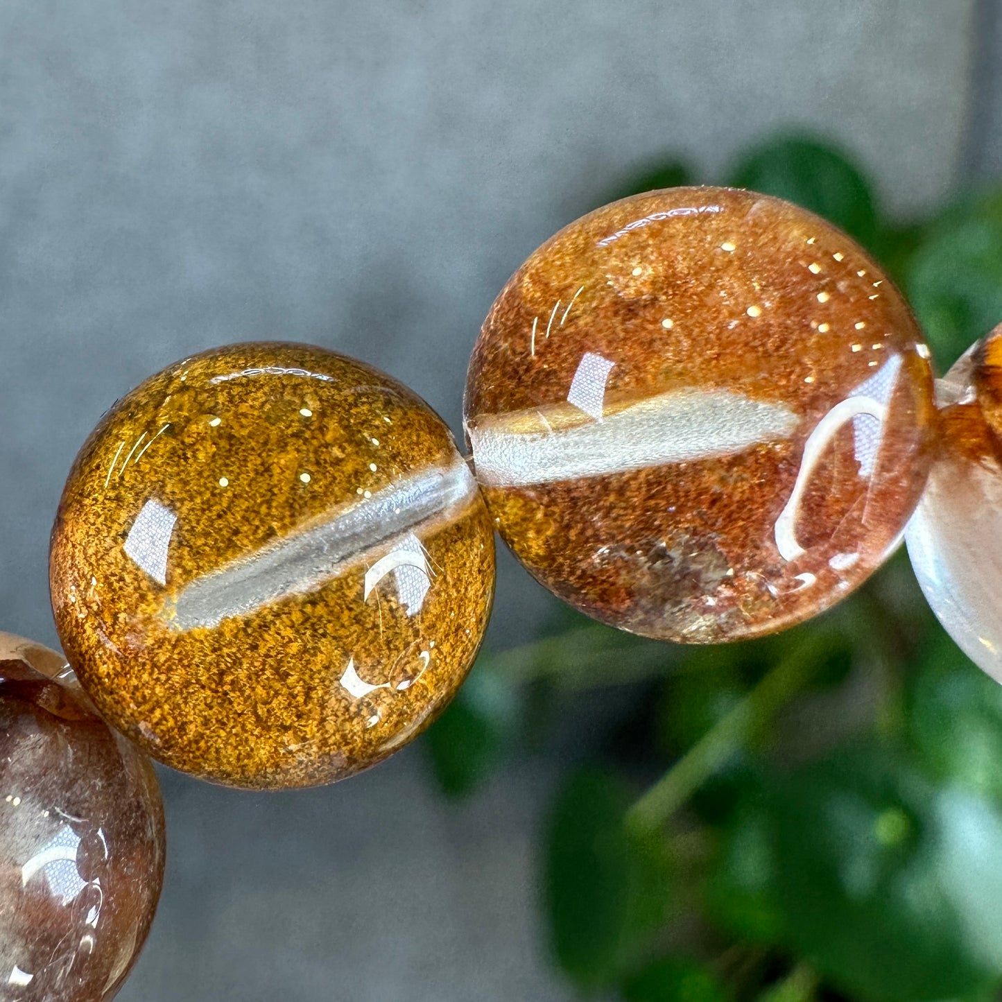 Natural Amphibole Golden Healer Bracelet Size 11 mm