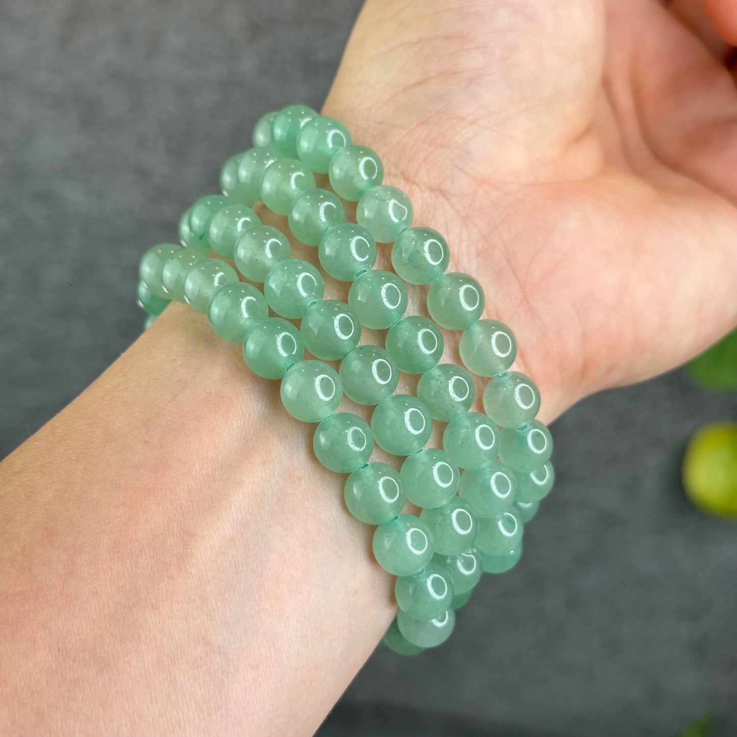 Natural Green Aventurine Bracelet Size 8 mm