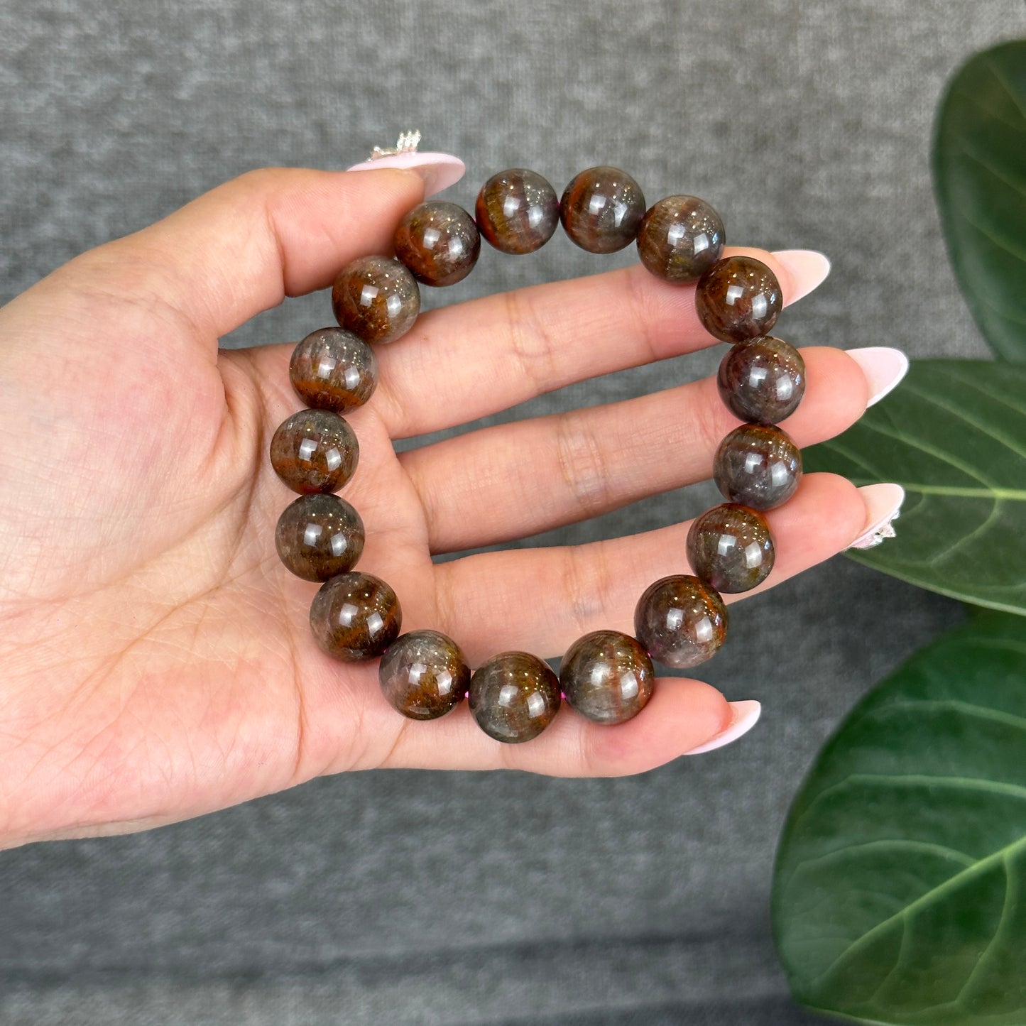 Natural Auralite Bracelet Size 12.4 mm