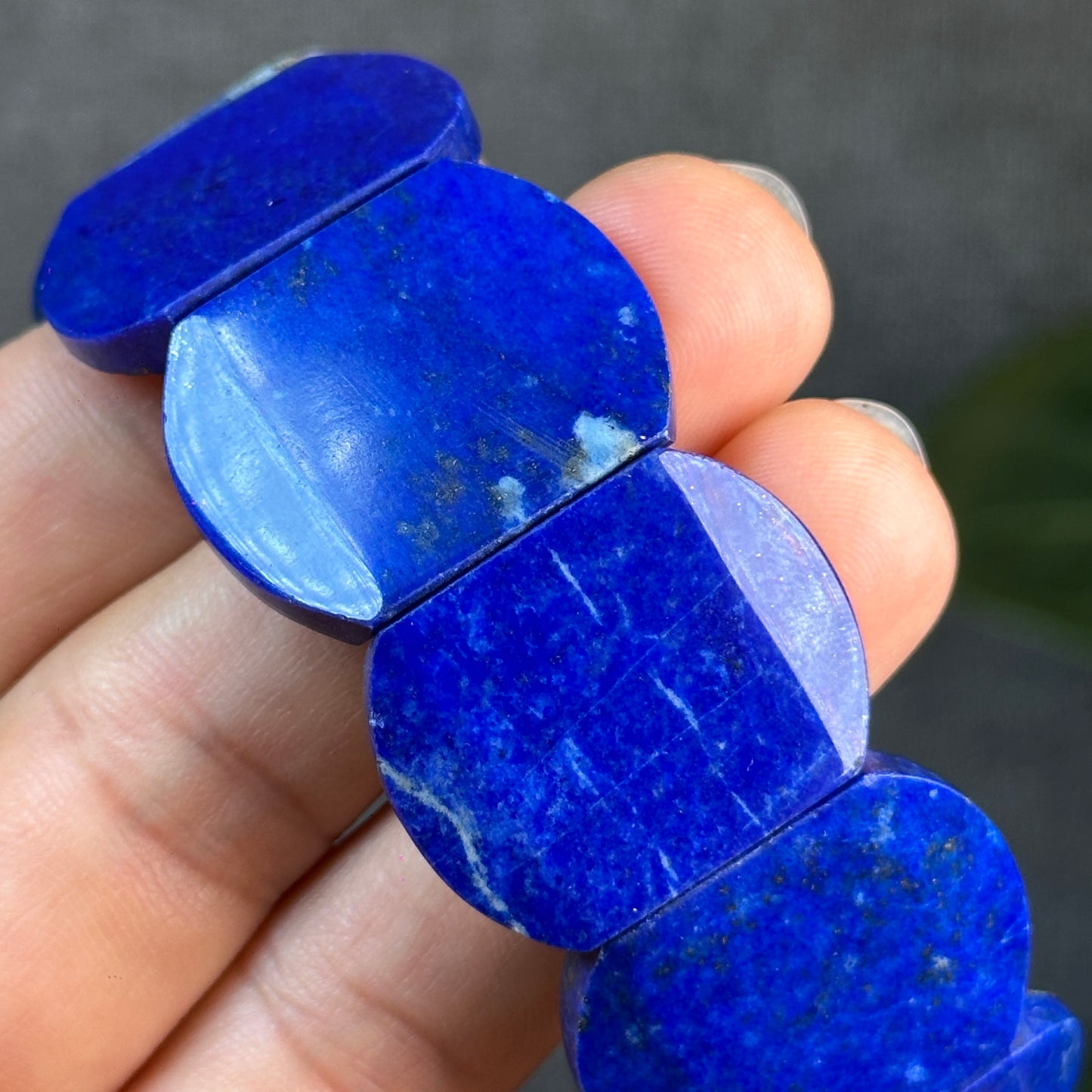 Square Natural Lapis Lazuli Bracelet Size 26 mm