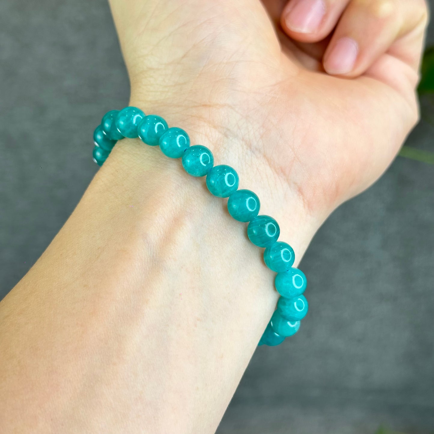 Natural Amazonite Bracelet 7.5 mm