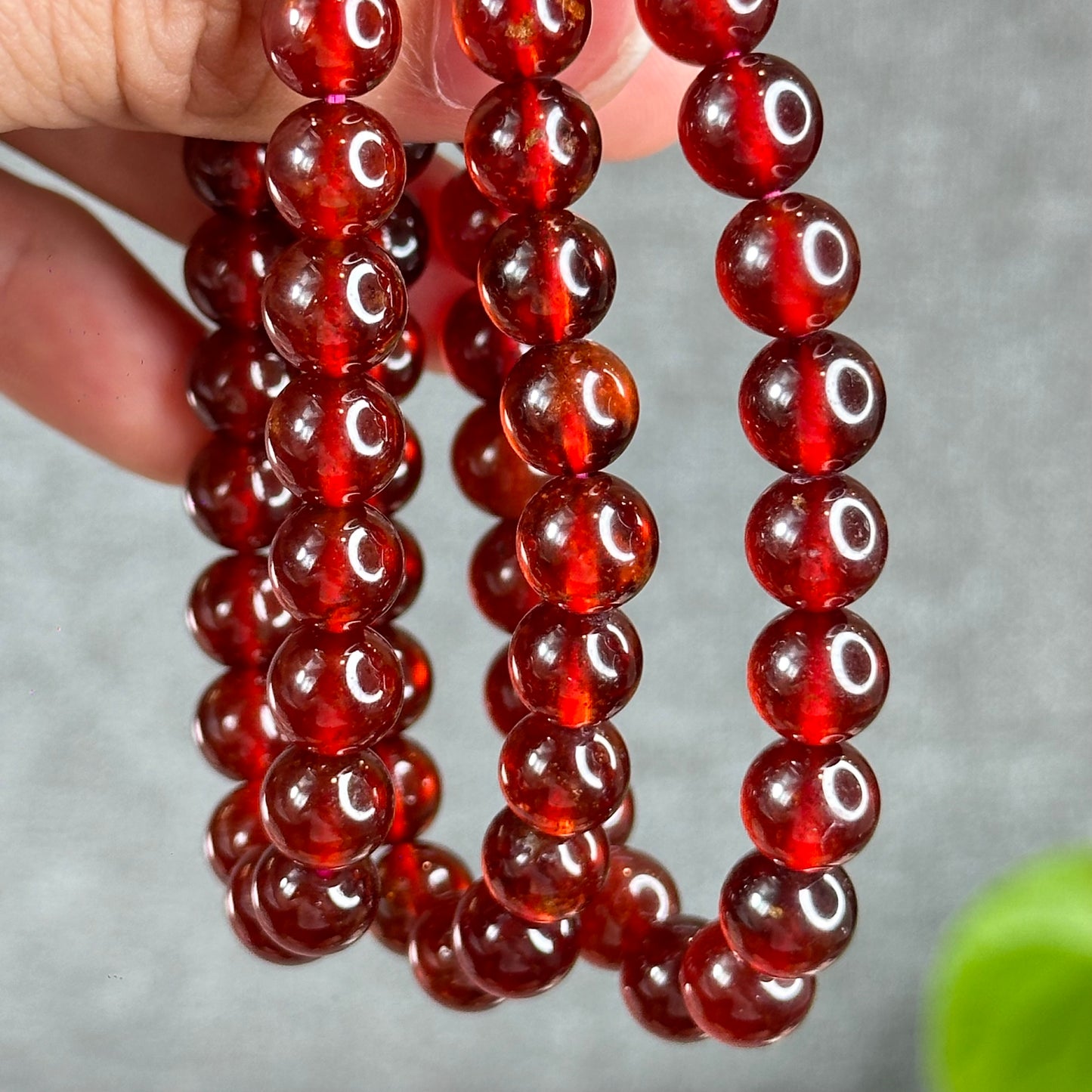 Natural Garnet VIP Bracelet size 8.5 mm
