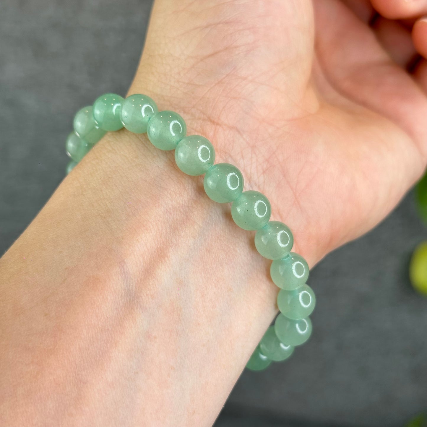 Natural Green Aventurine Bracelet Size 8 mm