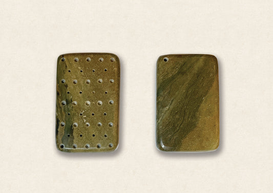 Natural Chalcedony Gemstone Bar
