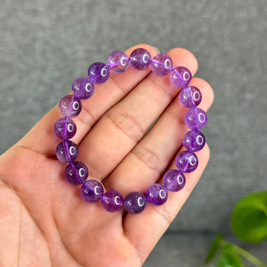 Natural Amethyst VIP Bracelet Size 9.5-10 mm