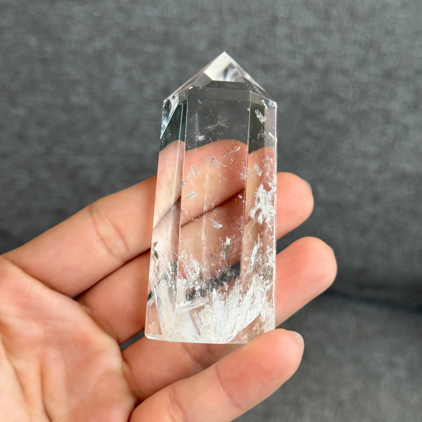 Natural Clear Quartz Tower