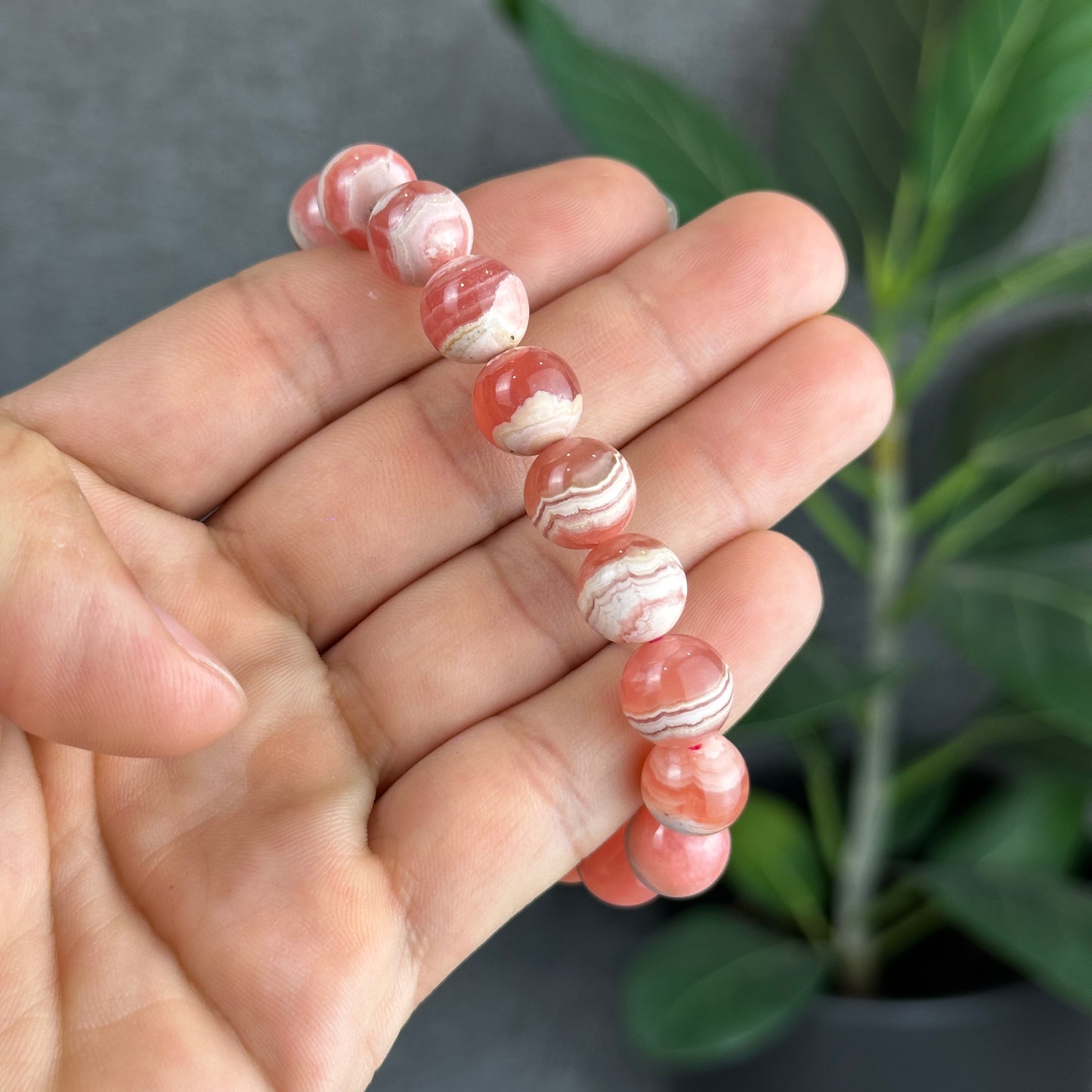 Natural Rhodochrosite Bracelet Size 11 mm