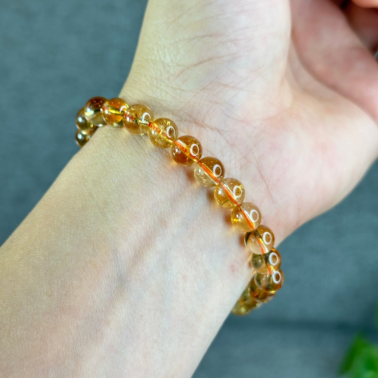 Natural Citrine Bracelet Size 7.5 mm