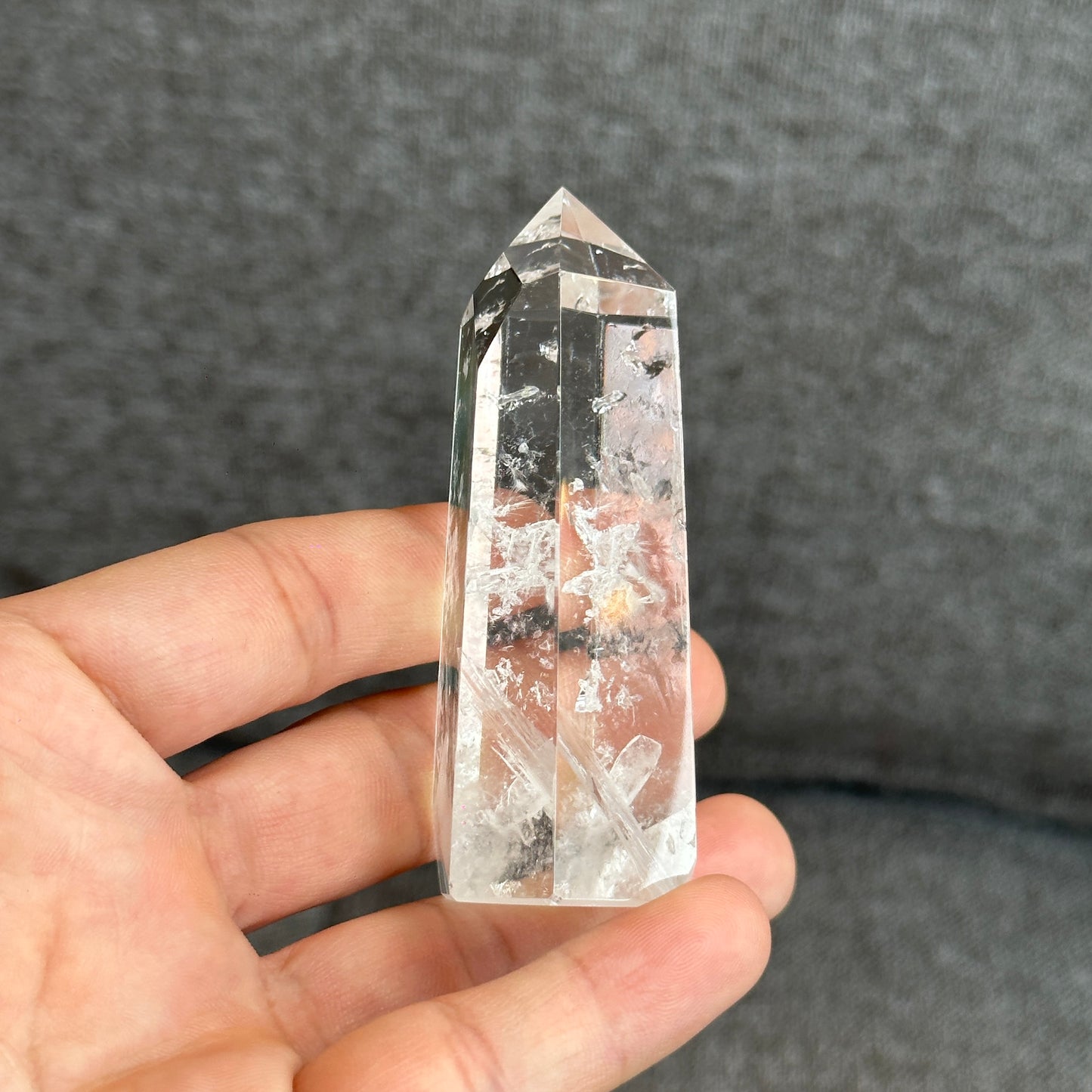Natural Clear Quartz Tower