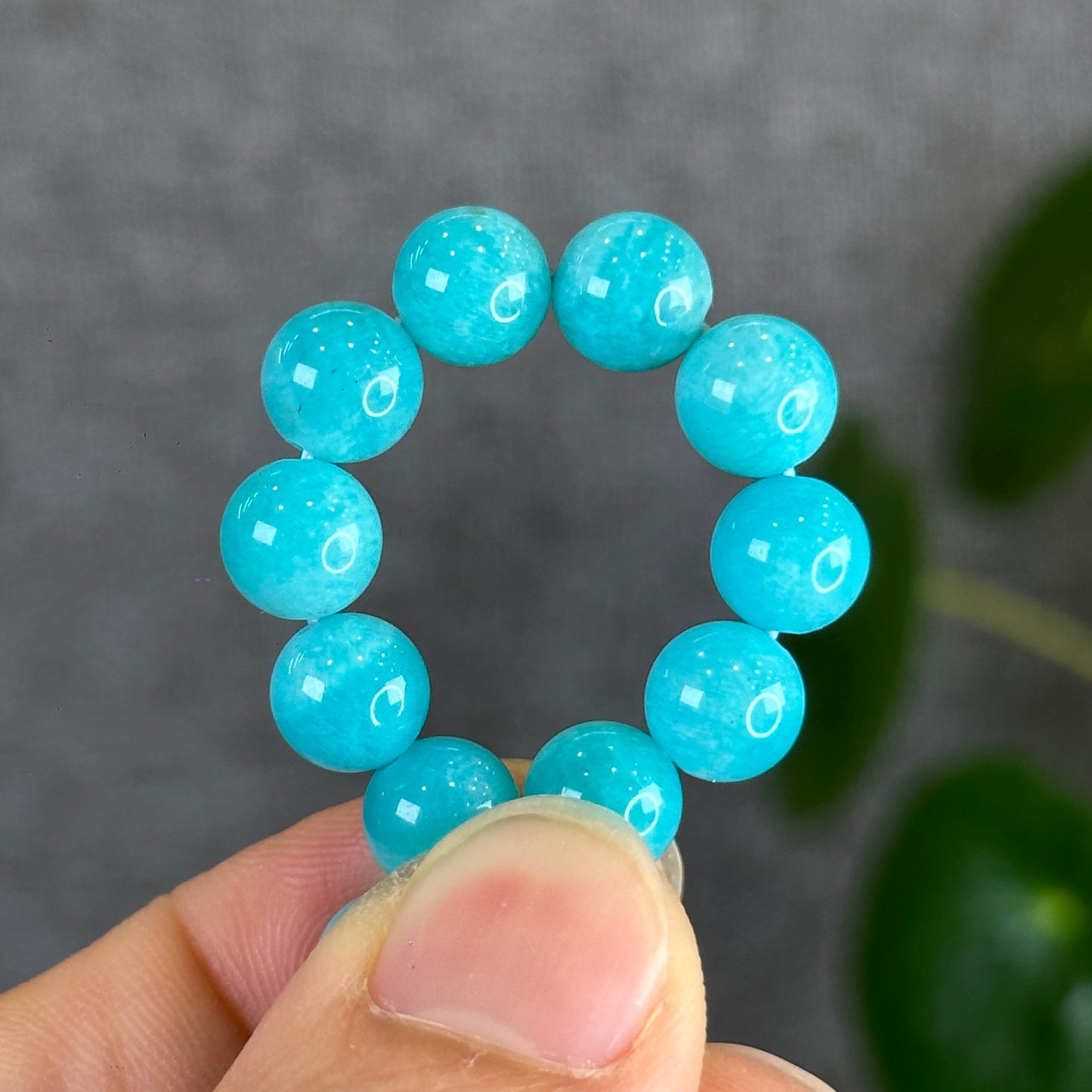 Natural Amazonite Bracelet Size 8 mm from Peru