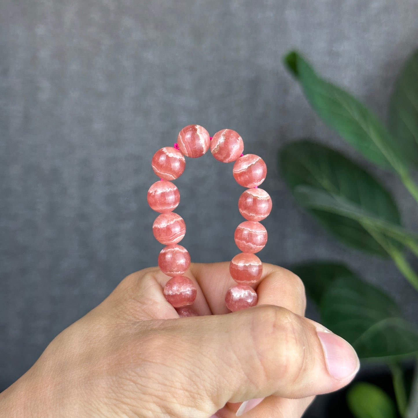 Bracelet Rhodochrosite Taille 9,5 mm
