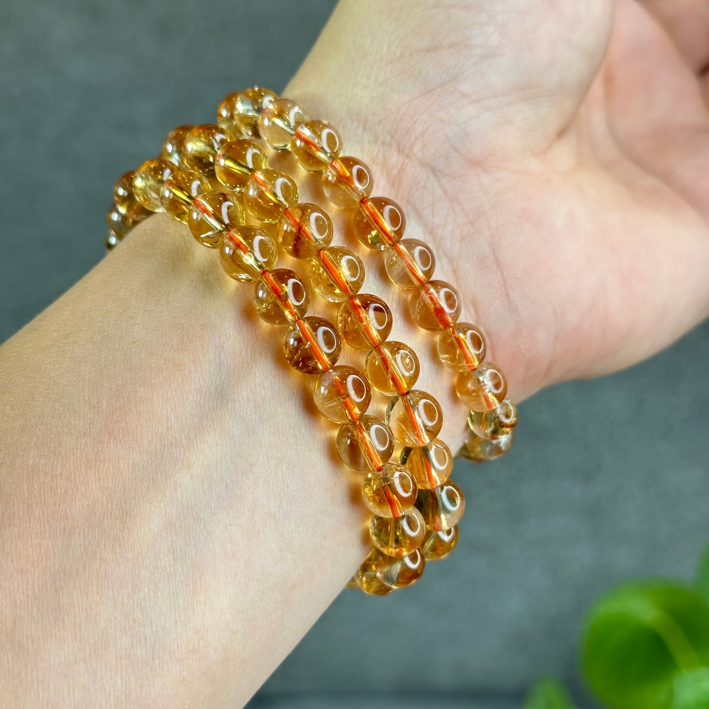 Natural Citrine Bracelet Size 7.5 mm