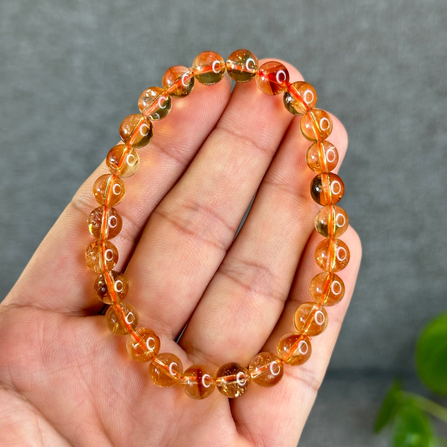 Natural Citrine Bracelet Size 7.5 mm