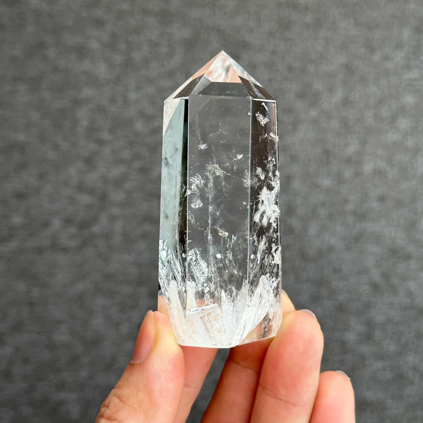 Natural Clear Quartz Tower
