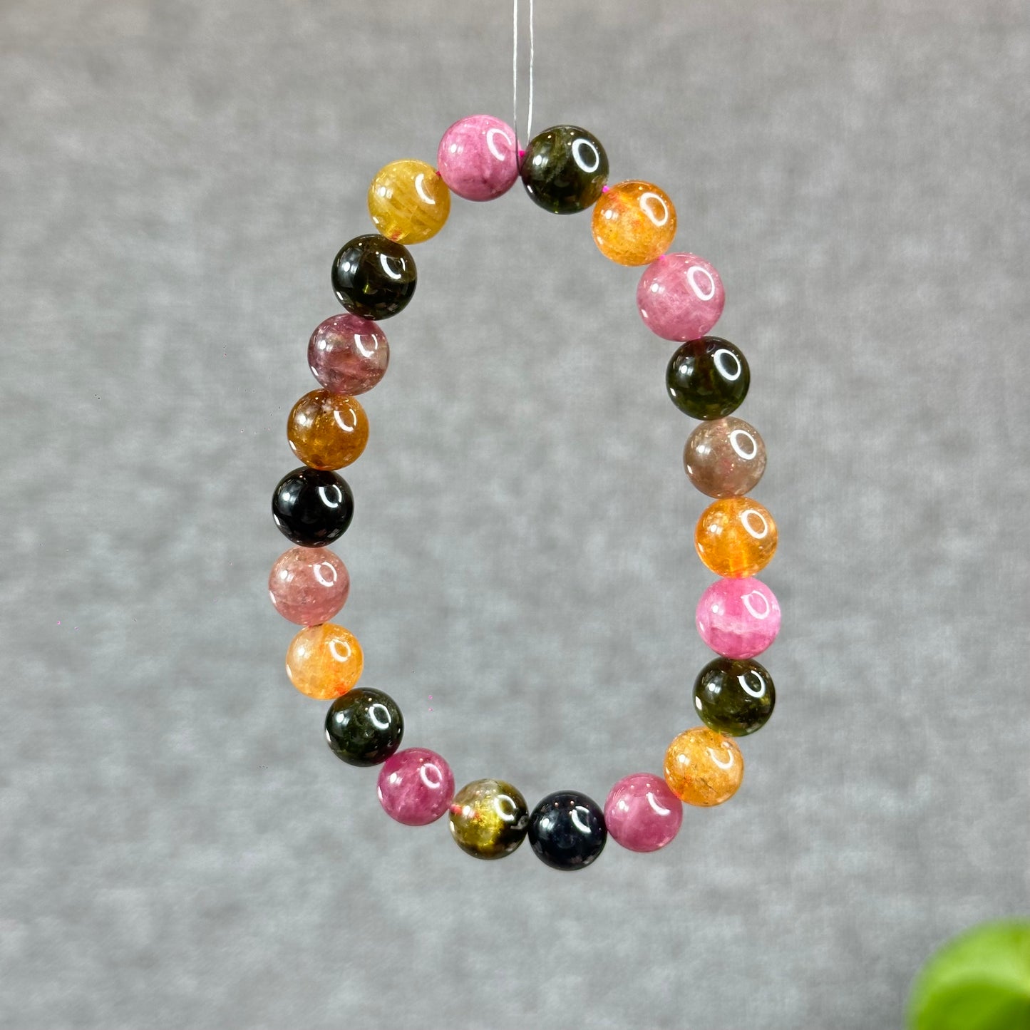 Natural Multi-Colour Tourmaline Bracelet Size 9 mm