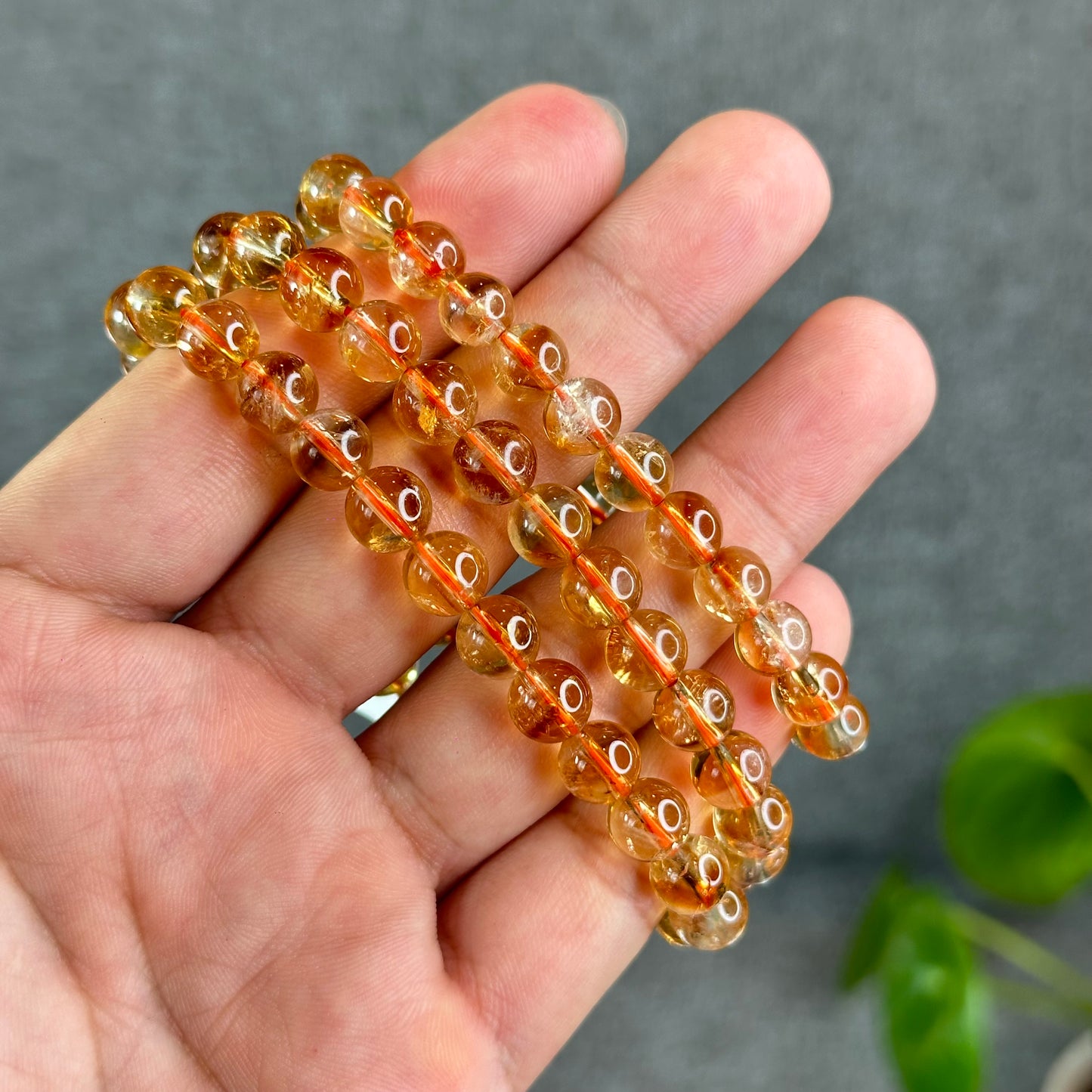Natural Citrine Bracelet Size 7.5 mm