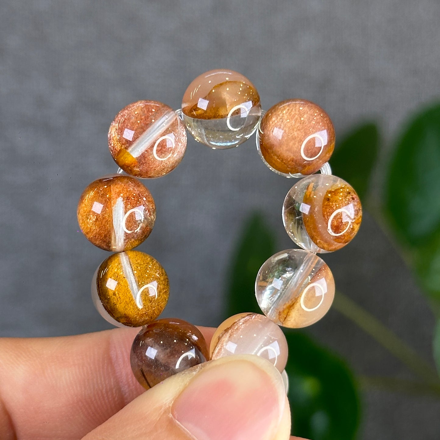 Natural Amphibole Golden Healer Bracelet Size 11 mm