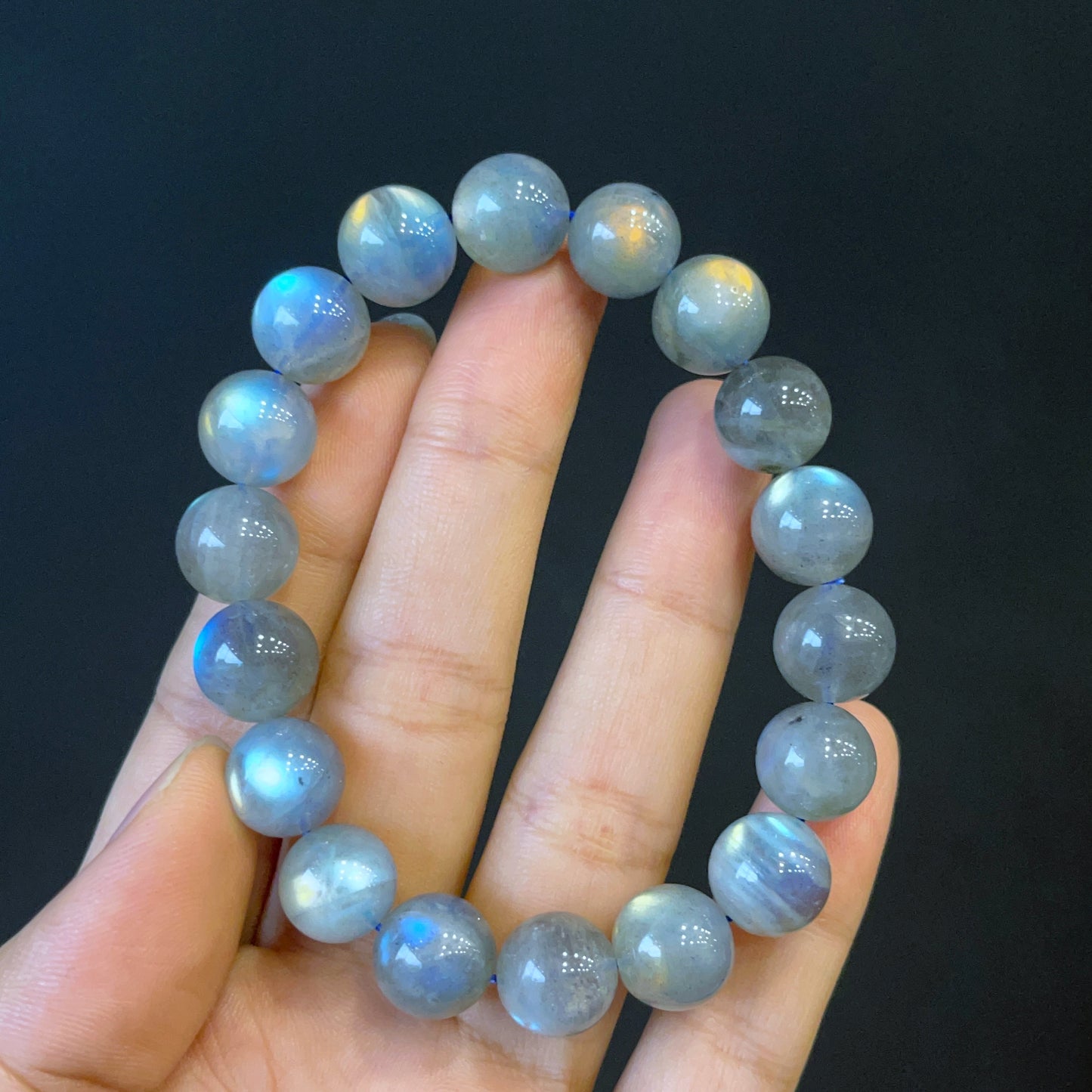 Natural Labradorite VIP Bracelet Size 11 mm