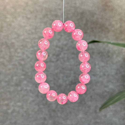 Icy Sakura Natural Rhodonite 11.5 mm
