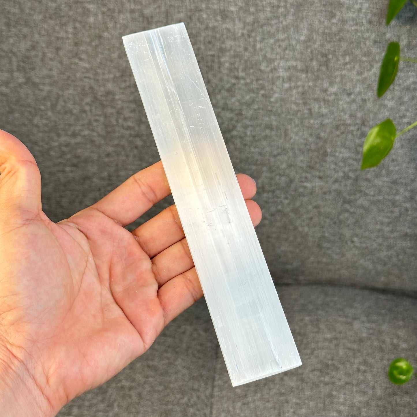 Natural Selenite 7 Chakra Slab