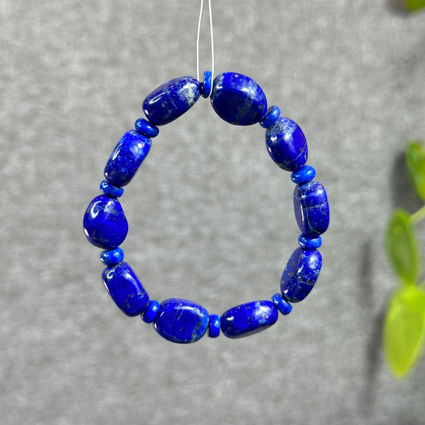 Natural Lapis Lazuli Custom Bracelet, Nugget & Chicklet Bead Mix