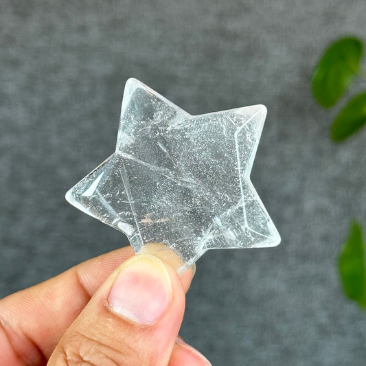 Natural Clear Quartz Star Figurine