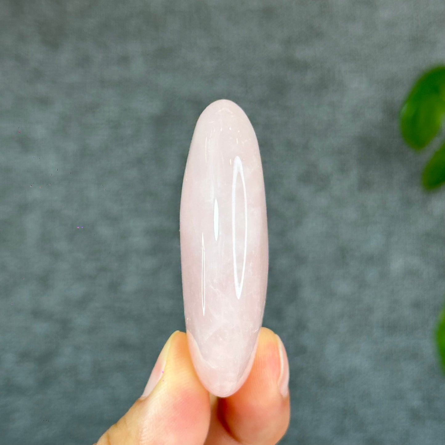 Natural Rose Quartz Palm Stone
