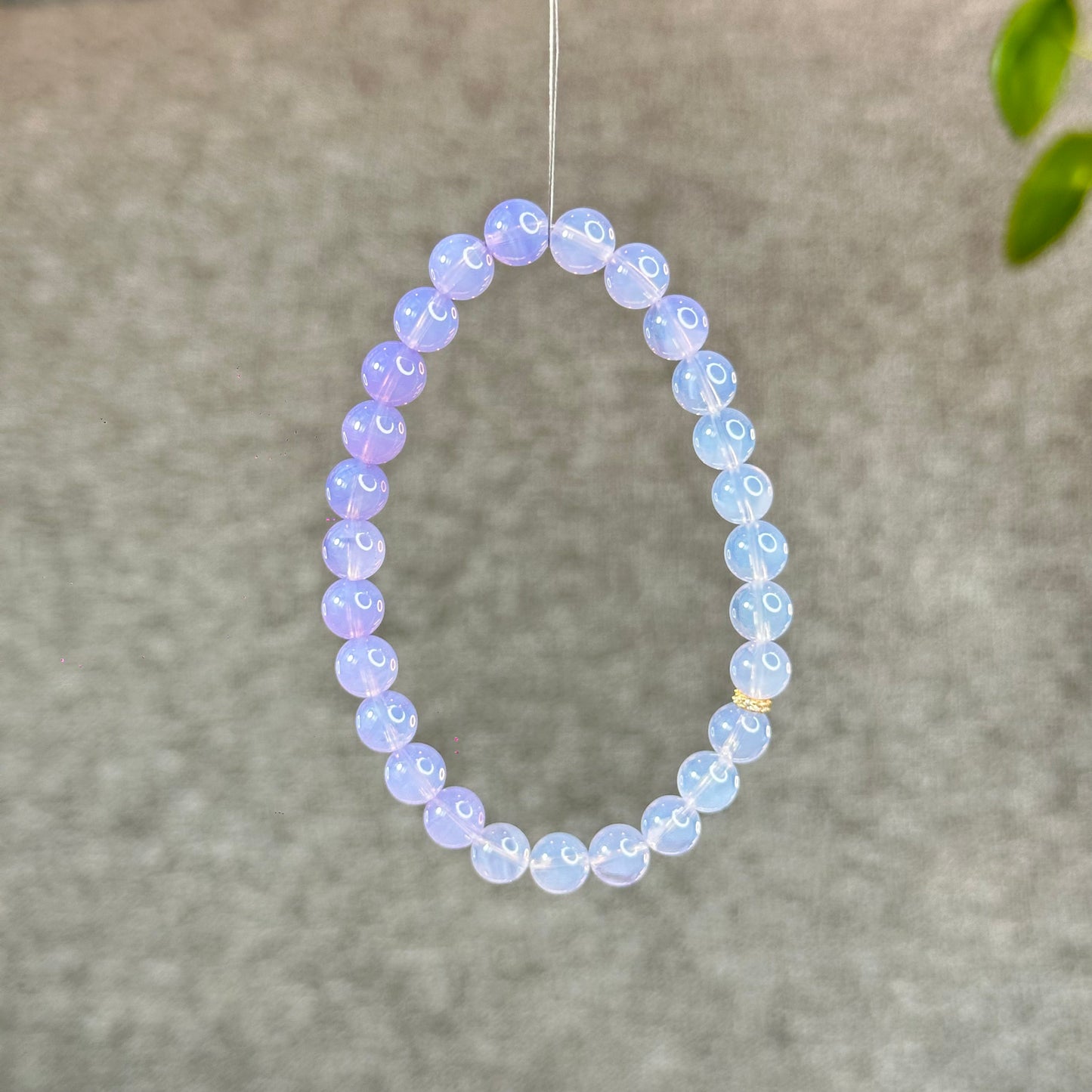 Natural Lavendar Moon Quartz Bracelet Size 7 mm