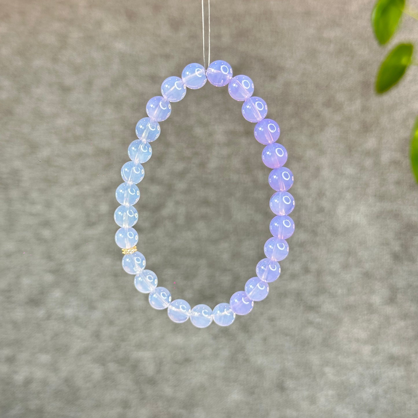 Natural Lavendar Moon Quartz Bracelet Size 7 mm