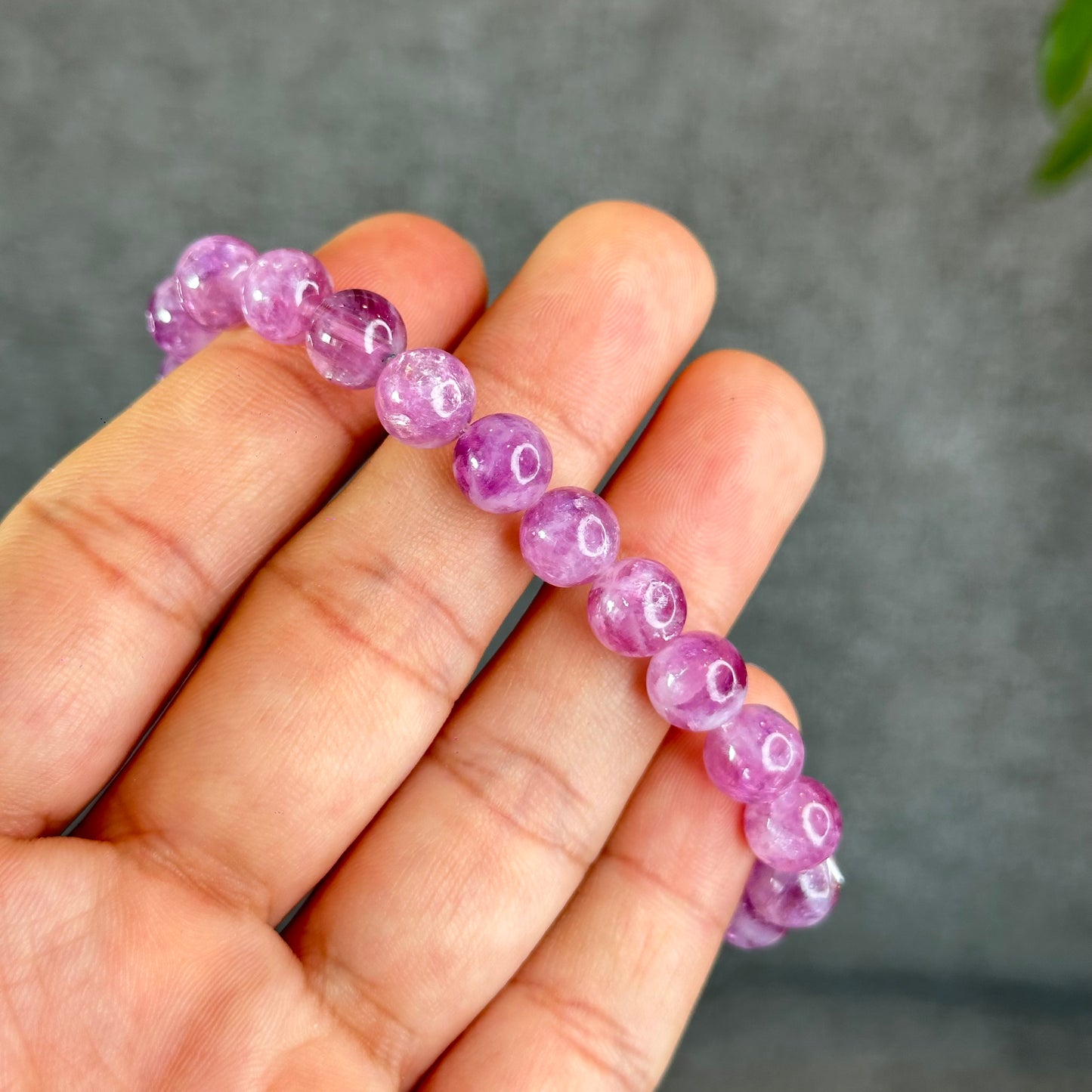 Natural Lepidolite Bracelet Size 8 mm