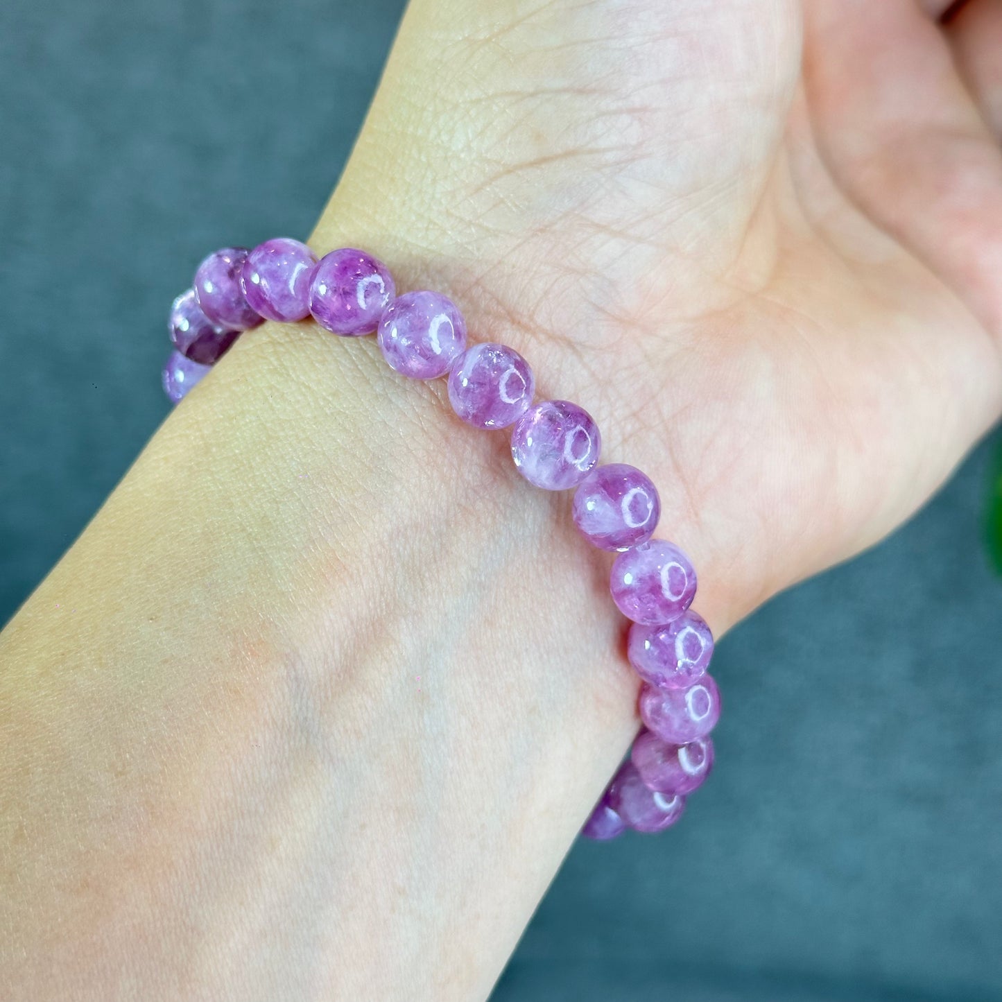 Natural Lepidolite Bracelet Size 8 mm