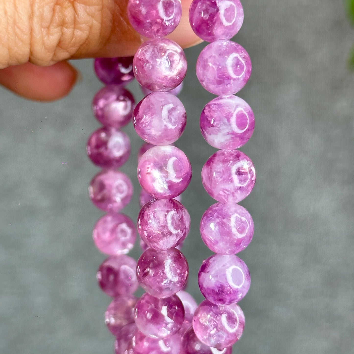 Natural Lepidolite Bracelet Size 8 mm