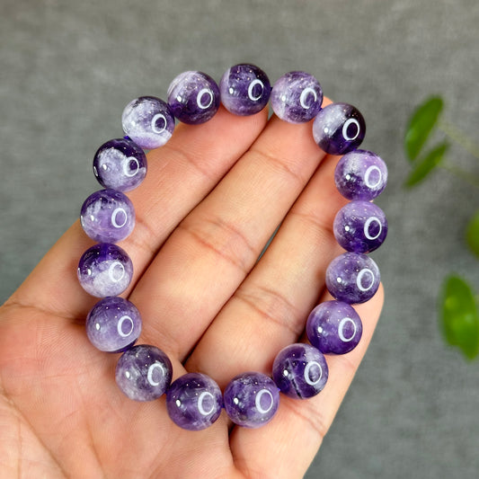 Natural Dream Amethyst Bracelet Size 12 mm