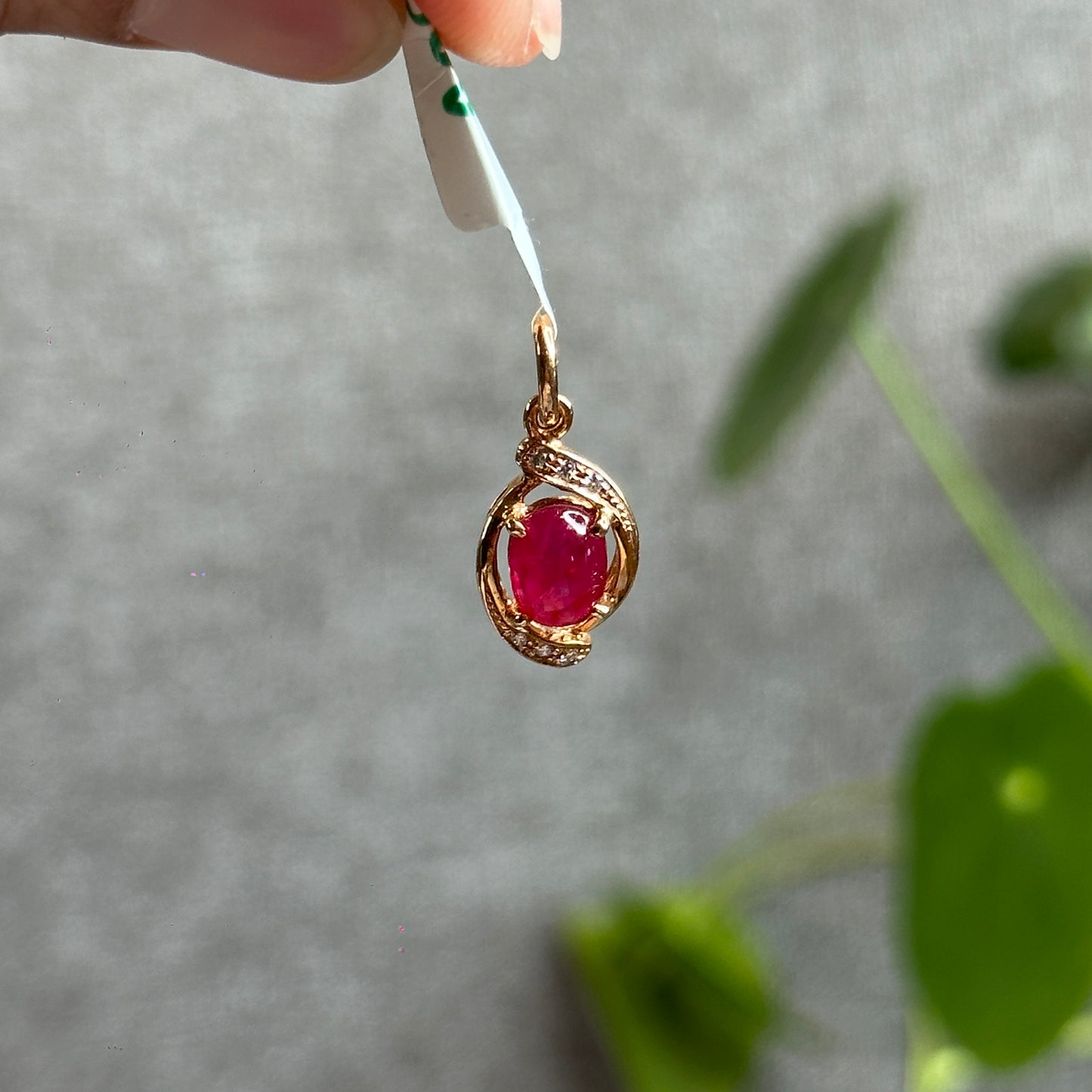 Natural Ruby Pendant