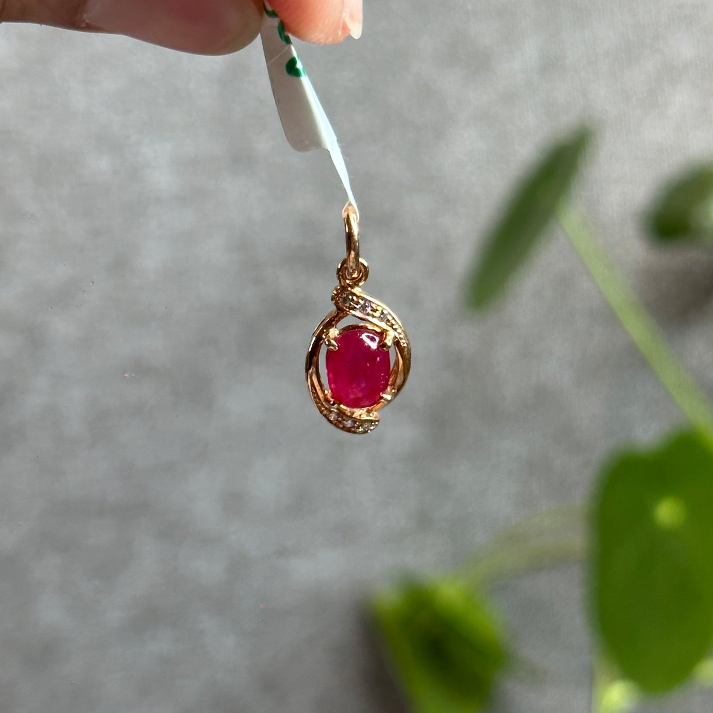 Natural Ruby Pendant