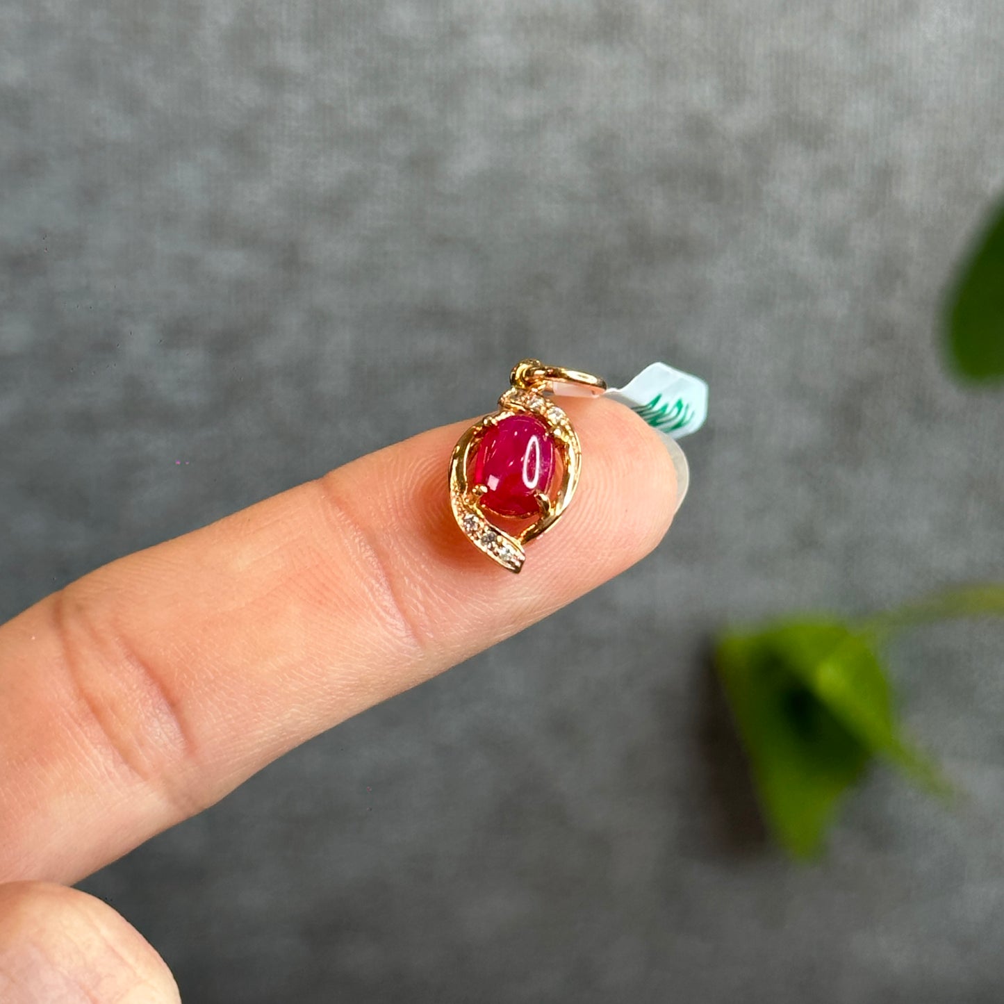 Natural Ruby Pendant