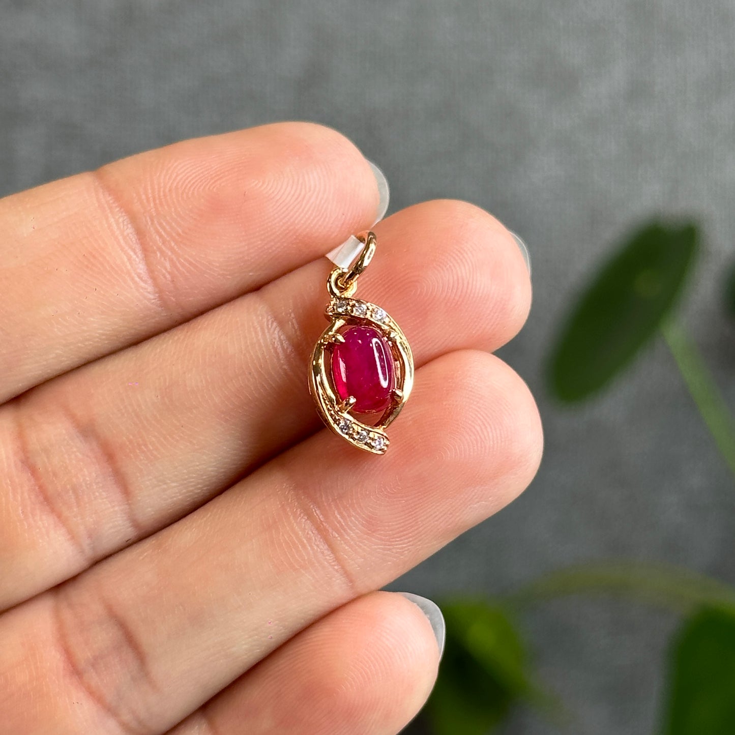 Natural Ruby Pendant