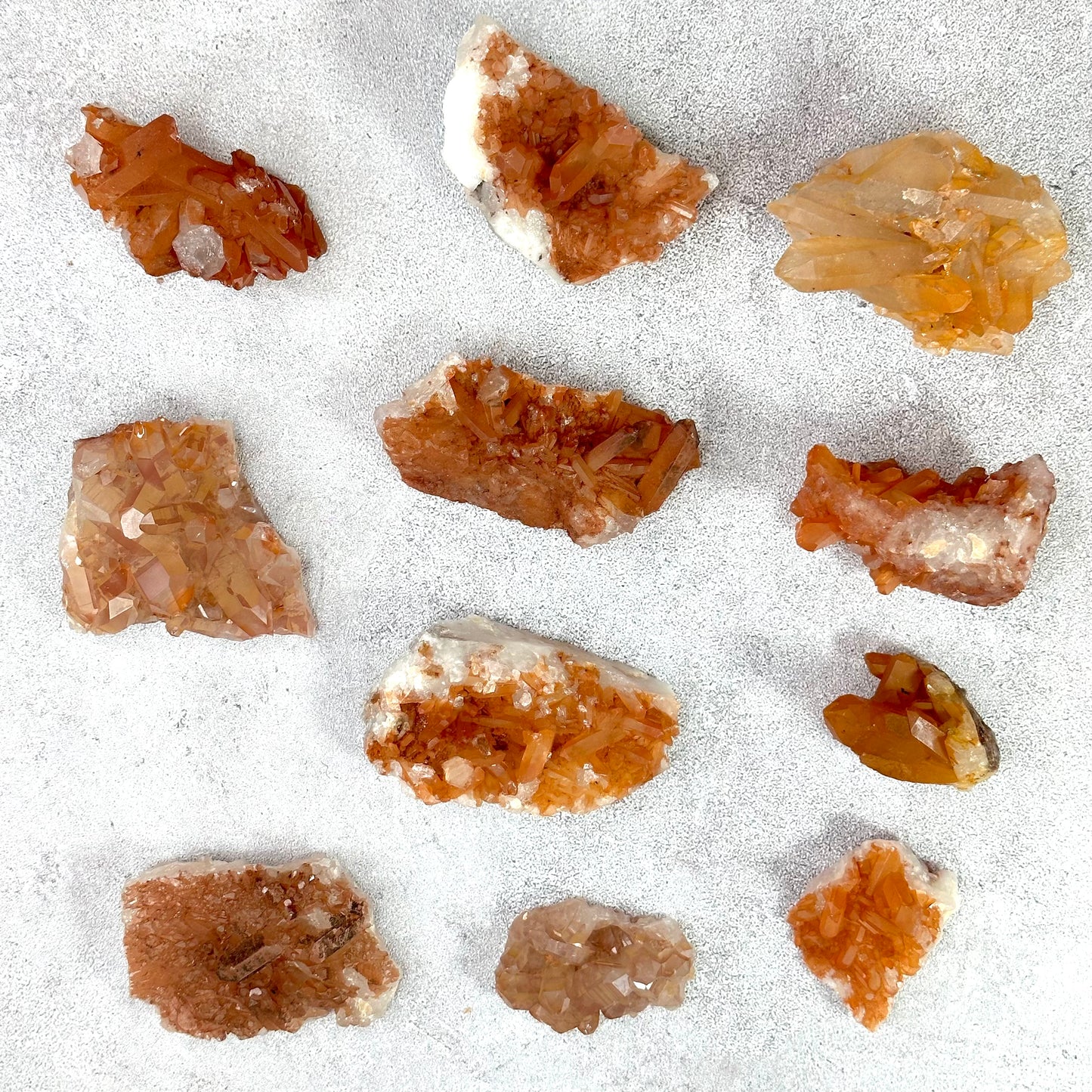 Natural Tangerine Quartz Specimen