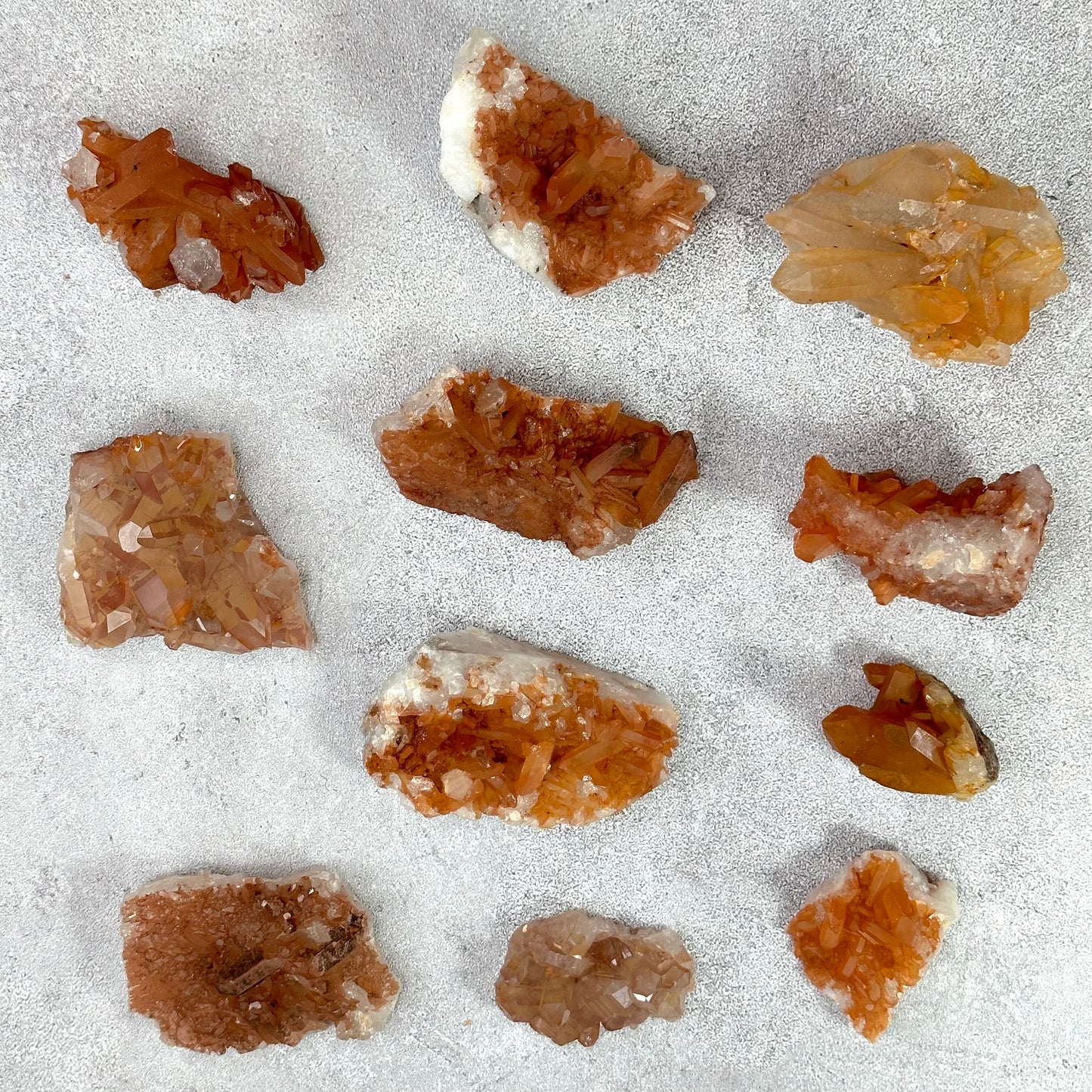 Natural Tangerine Quartz Specimen