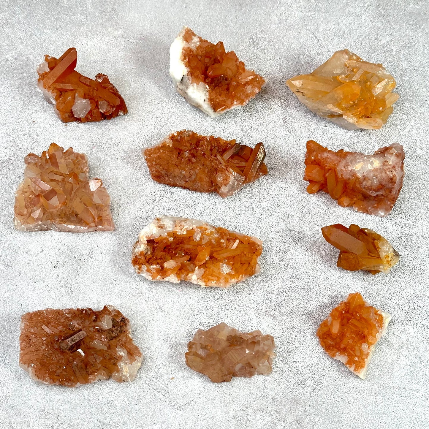 Natural Tangerine Quartz Specimen