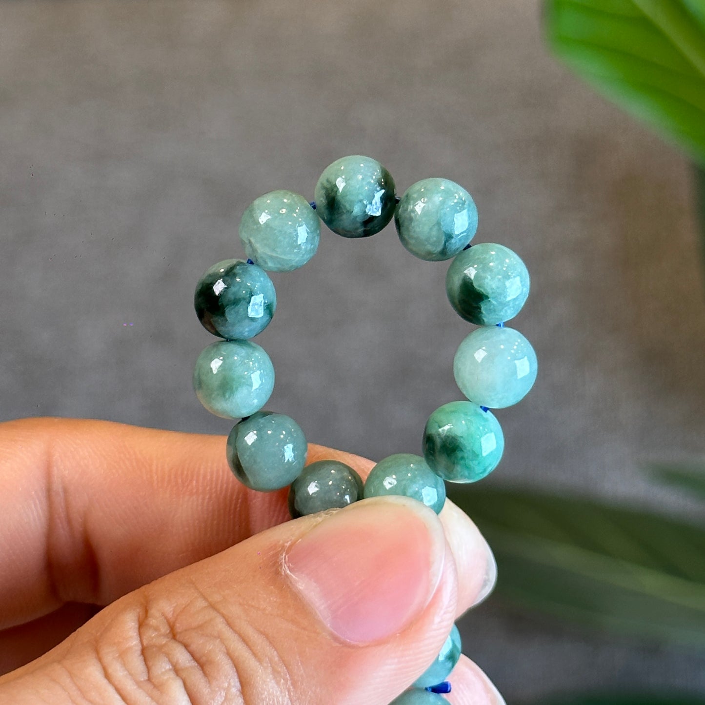 Natural Jadeite Jade Bracelet Size 8 mm