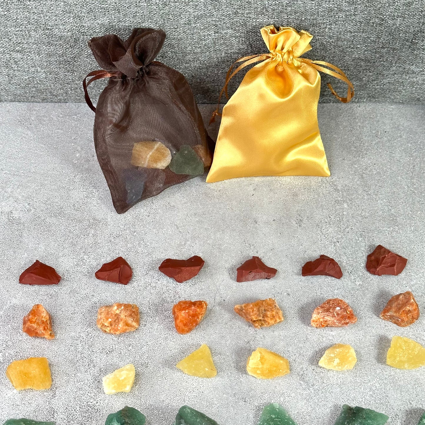 7 Chakra Natural Stone Pouch