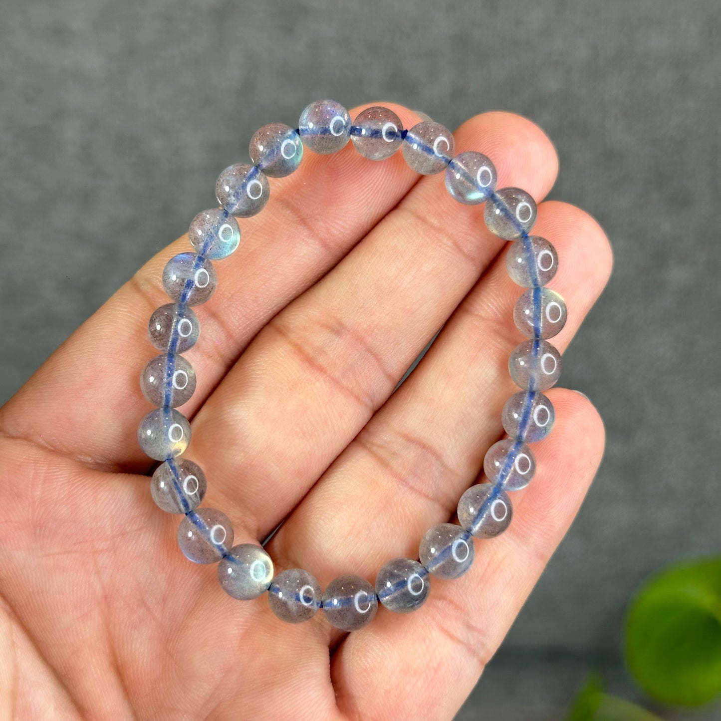 Natural Labradorite Bracelet Size 7.3 mm