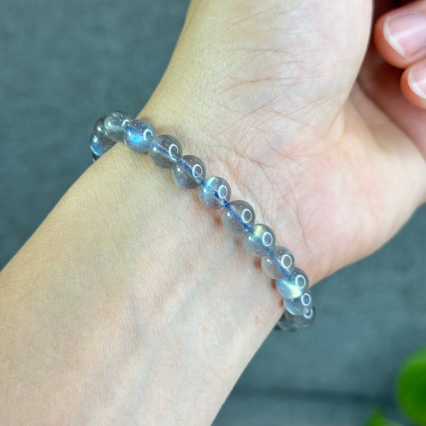 Natural Labradorite Bracelet Size 7.3 mm