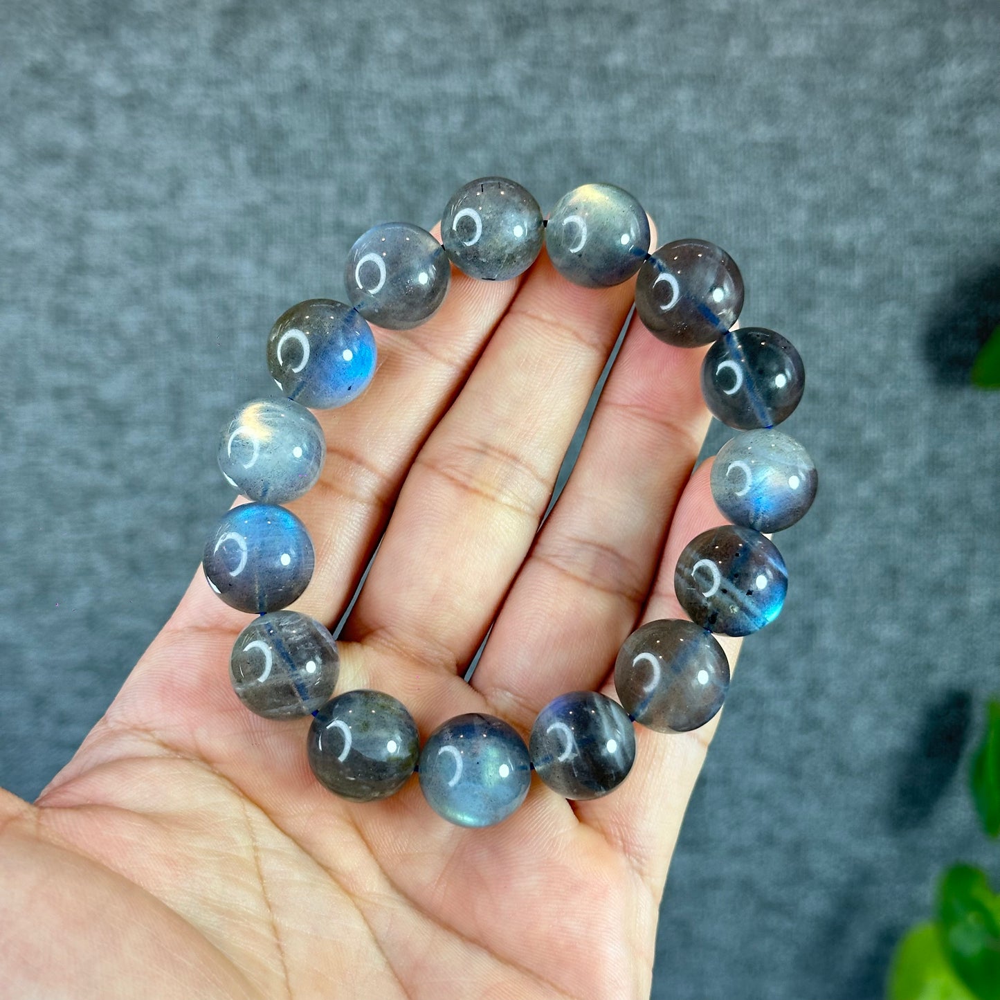 Natural Labradorite Bracelet Size 14.5 mm