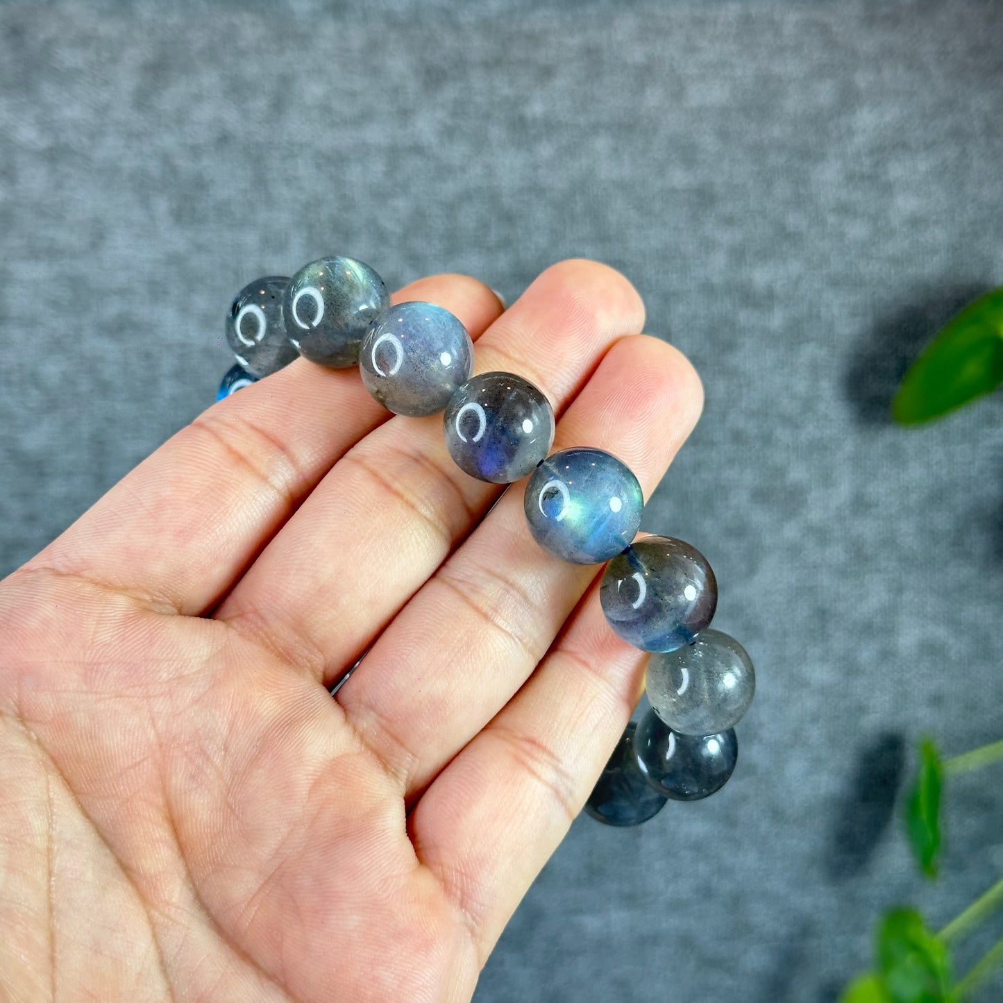 Natural Labradorite Bracelet Size 14.5 mm